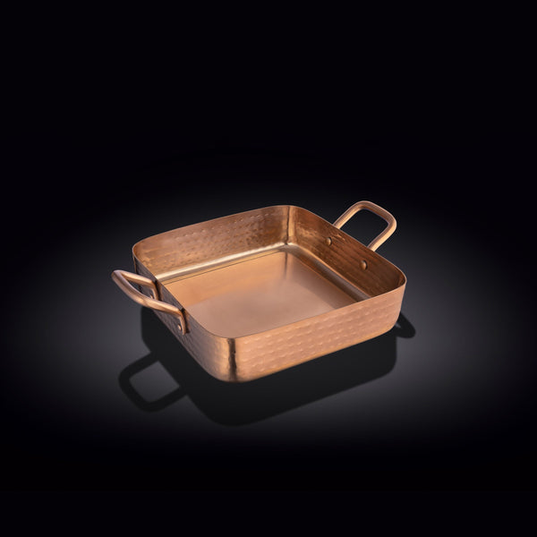 SQUARE FRY PAN WITH 2 SIDE HANDLES 5.5" X 5.5" X 1.5" | 14 X 14 X 3.8 CM
