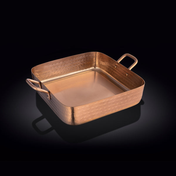 SQUARE FRY PAN WITH 2 SIDE HANDLES 7" X 7" X 1.75" | 18 X 18 X 4.5 CM