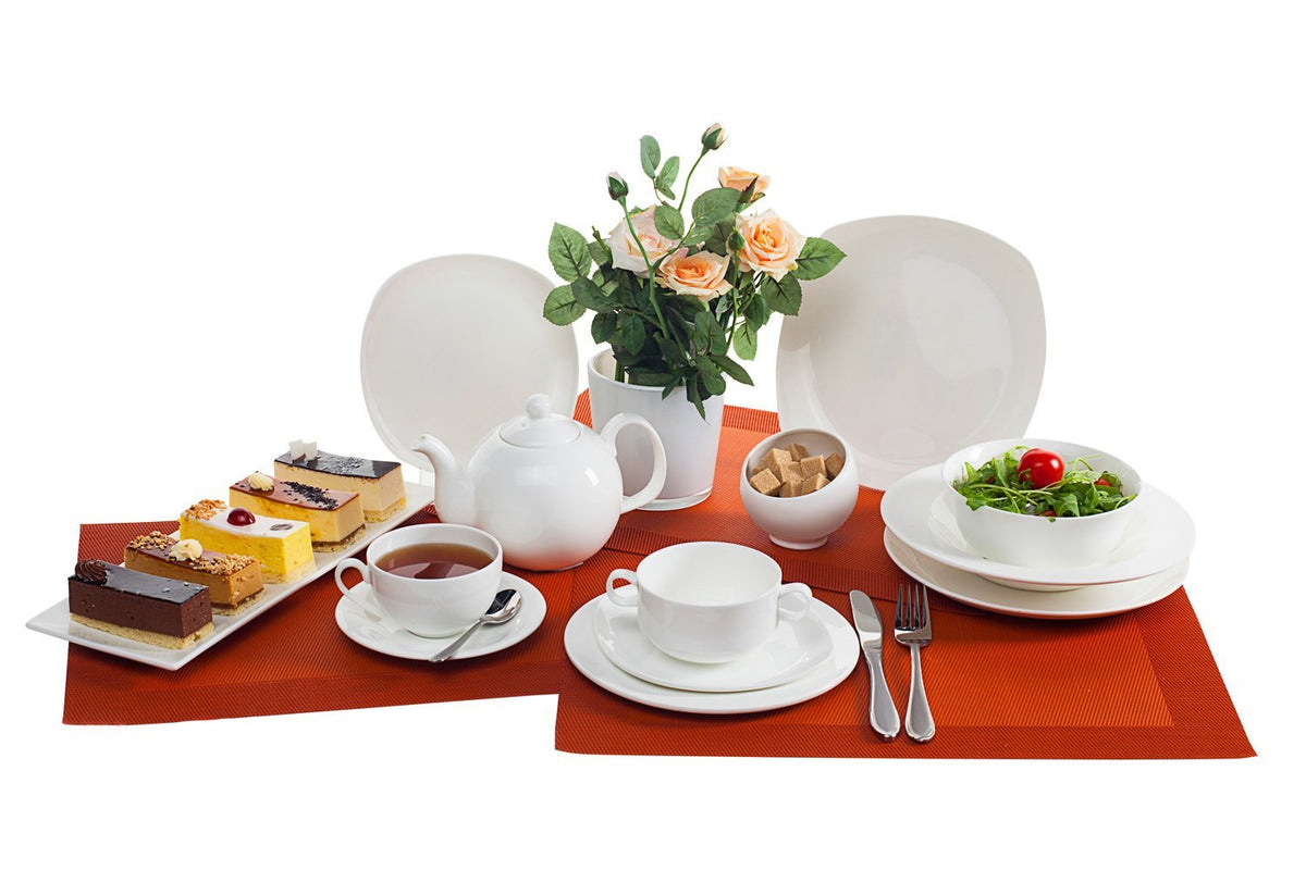 Wilmax Fine Porcelain Dessert Plate 7.75" X 7.75" | 19.5 X 19.5 Cm SKU: WL-991001/A