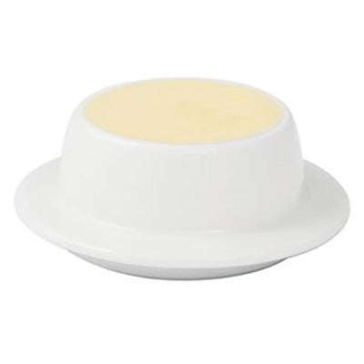 Butter dish base porcelain 1" 1/4 x ?2"
