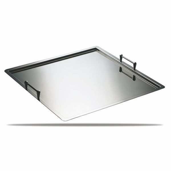Square Tray With Stackable Handles L: 23-5/8" W: 23-5/8"