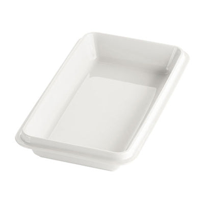 White enamelled porcelain deep dish  GN  1/3 12" 13/16 x 6" 7/8