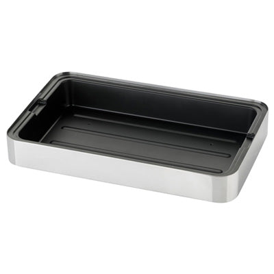 Brushed refrigerated set + plastic tray 22" 1/4 x 14" 3/16 x 3" 3/4