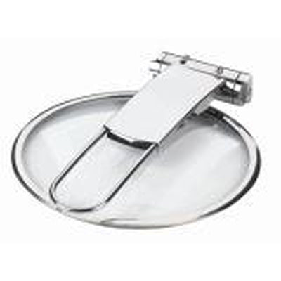 Chafing Lid (stainless steel gutter, tempered glass) 13"