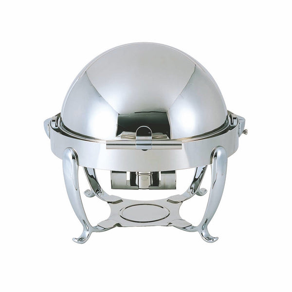 Round Chafing Dish With 180 Degree Revolving Cover;  H: 18-1/8", D: 15-3/4" Gal: 1-1/4"