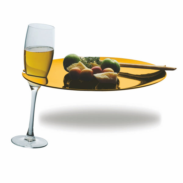 Polycarbonate Party Tray; Transparent Colors Amber