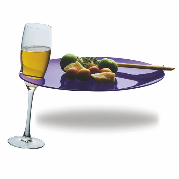 Polycarbonate Party Tray; Transparent Colors Amethyst