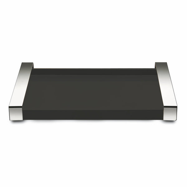 Rectangular Tray L: 11-3/4" W: 7-7/8" Lacquered Black