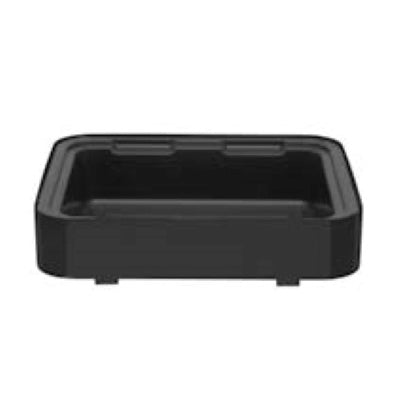 Metallic black refrigerated set + plastic tray 1/2 11" 5/8 x 14"