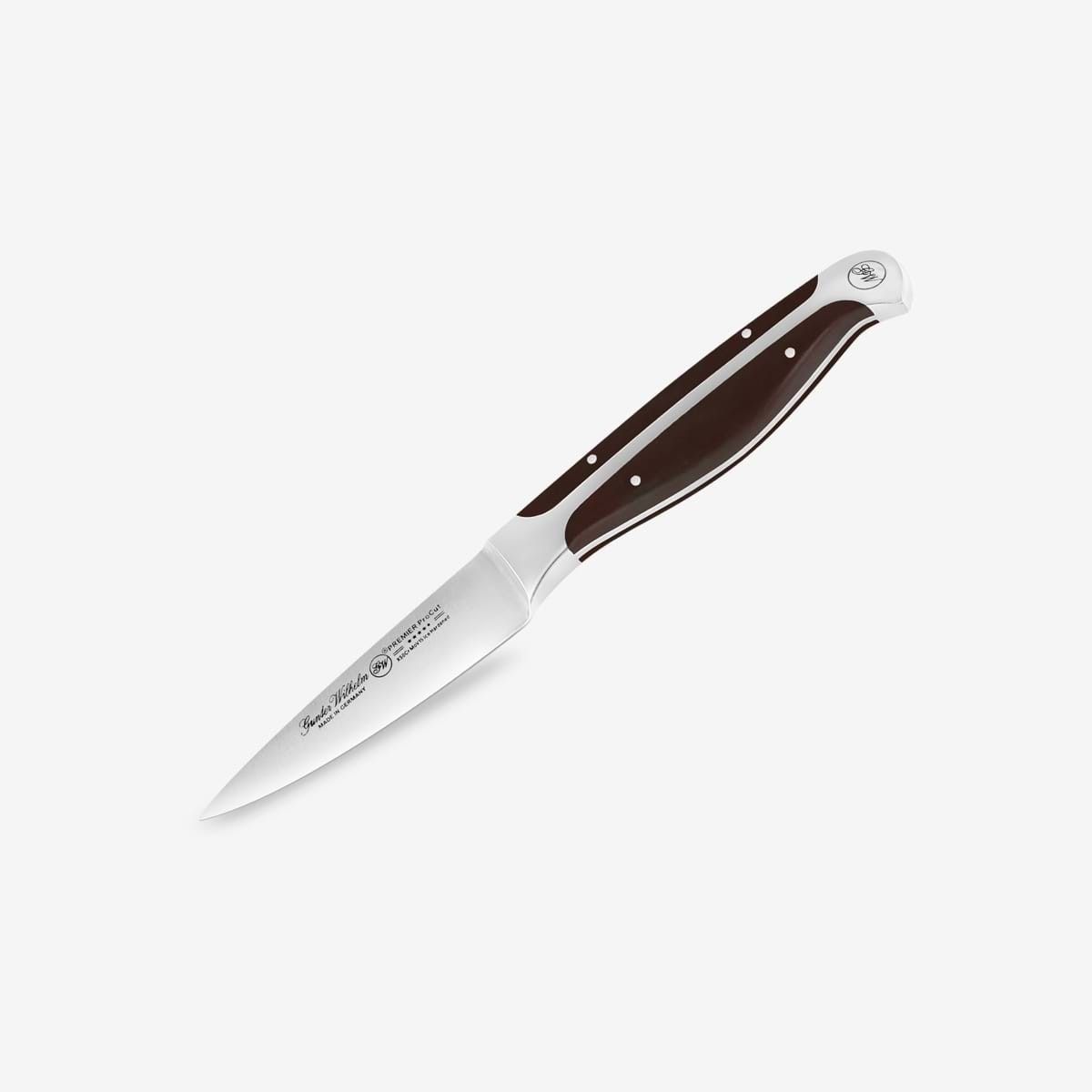 Gunter Wilhelm Thunder Paring Knife, 3.5 Inch | Dark Brown ABS Handle SKU: 30-311-0135