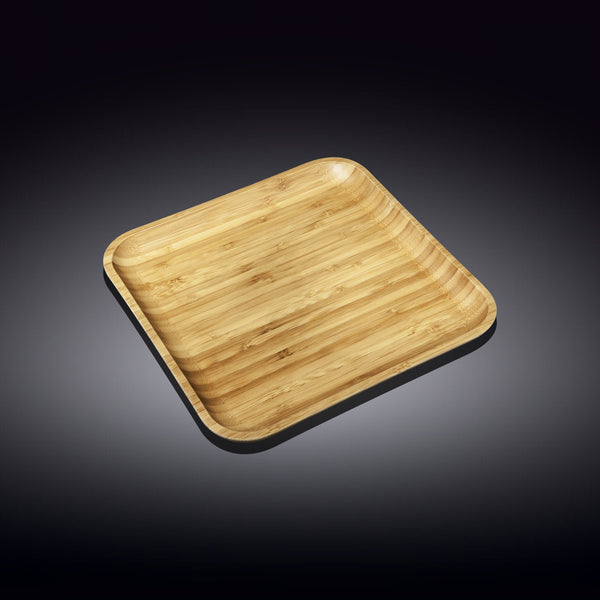 Wilmax Natural Bamboo Plate 9" X 9" | 23 Cm X 23 Cm SKU: WL-771022/A