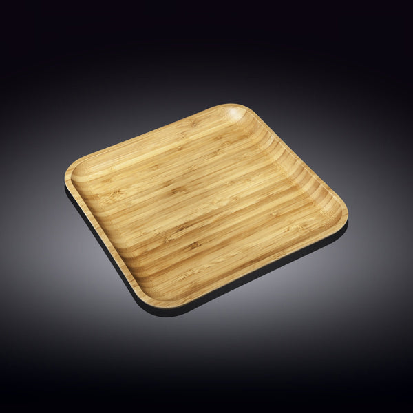 Wilmax Natural Bamboo Plate 10" X 10" | 25.5 Cm X 25.5 Cm SKU: WL-771023/A