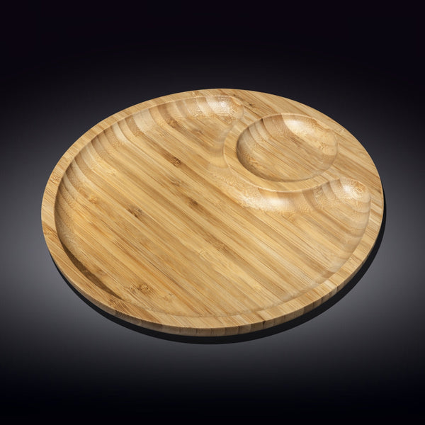 Wilmax Natural Bamboo 2 Section Platter 12" | 30.5 Cm SKU: WL-771044/A