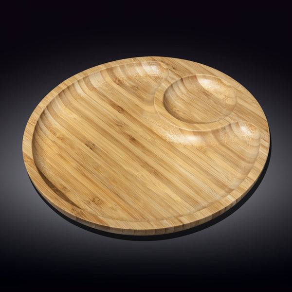 Wilmax Natural Bamboo 2 Section Platter 14" | 35.5 Cm SKU: WL-771045/A
