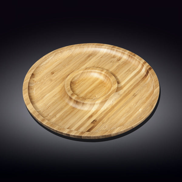 Wilmax Natural Bamboo 2 Section Platter 10" | 25 Cm SKU: WL-771047/A