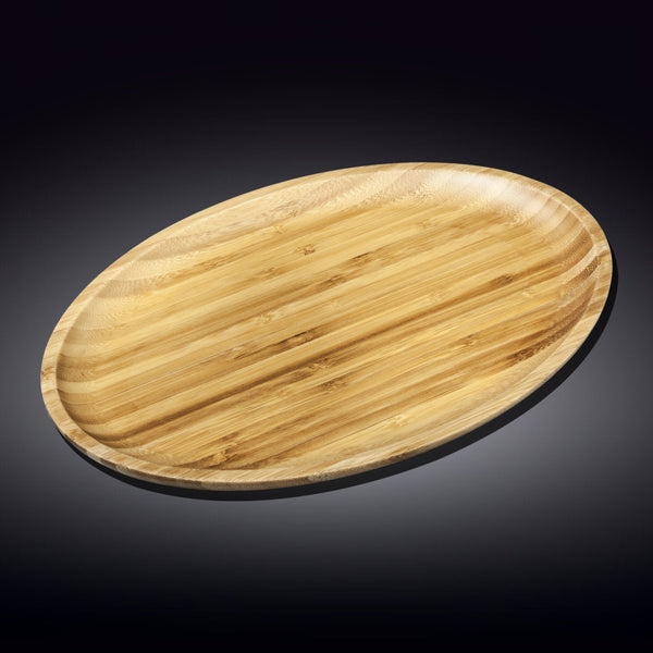 Wilmax Natural Bamboo Oval Platter 17" X 12.5" | 43Cm X 31.5Cm SKU: WL-771072/A