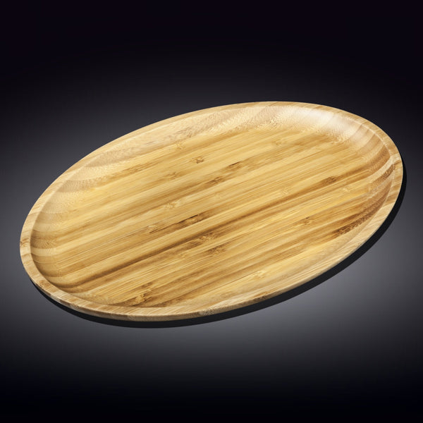Wilmax Natural Bamboo Oval Platter 18" X 13.25" | 45.5Cm X 33.5Cm SKU: WL-771073/A