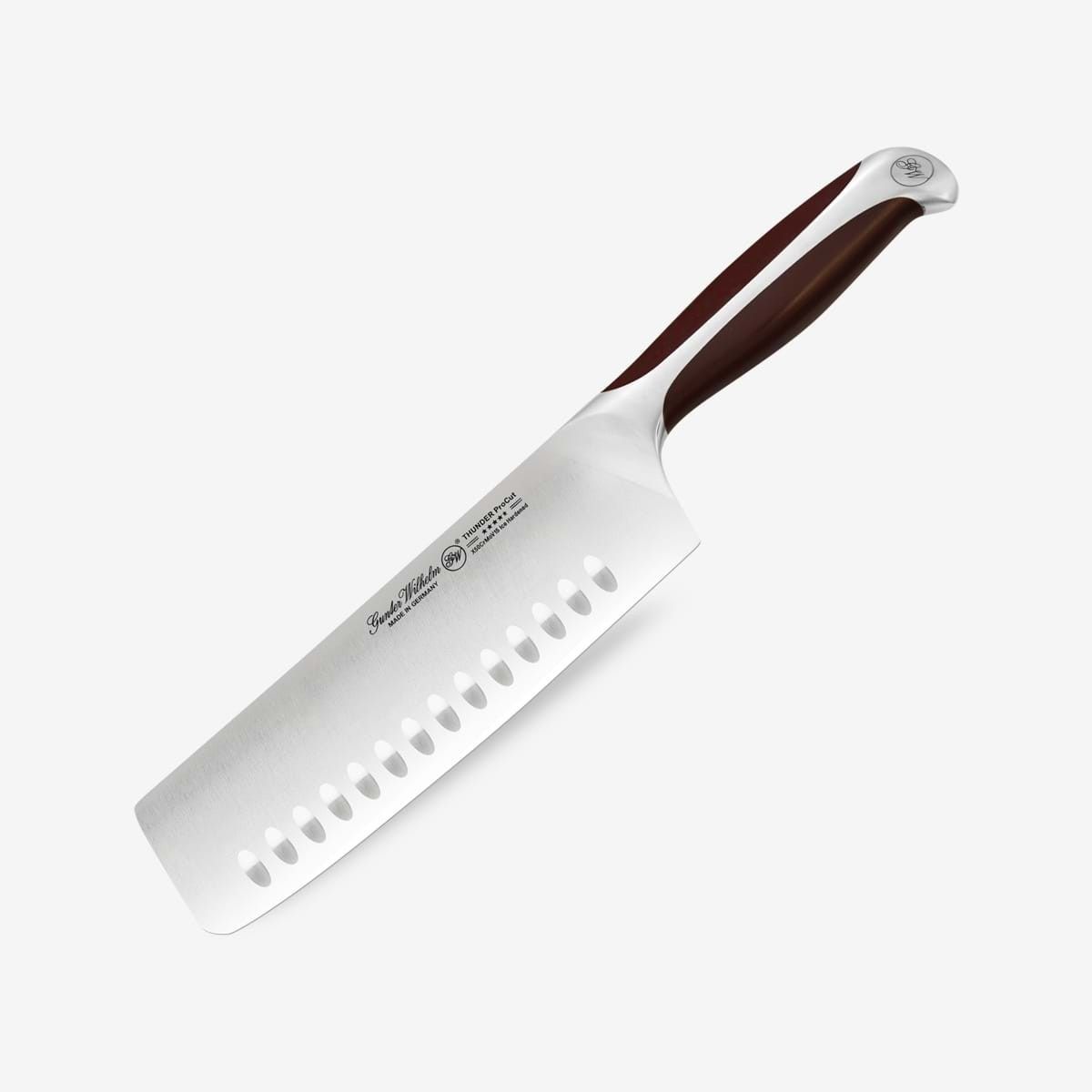 Gunter Wilhelm Thunder Nakiri Vegetable cleaver/knife, 7.5 inch | Brownish ABS Handle SKU: 50-510-0475