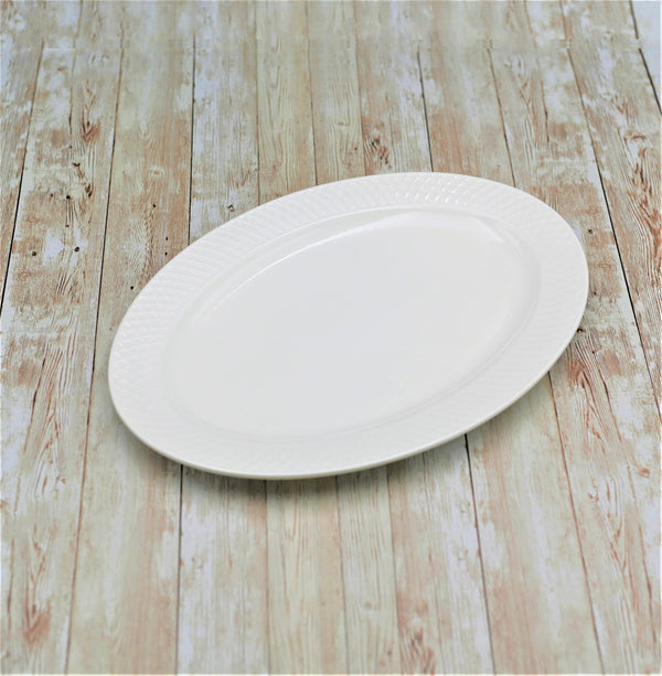 Wilmax Fine Porcelain Oval Platter 14" X 10" | 35 X 25 Cm In Gift Box SKU: WL-880103/1C
