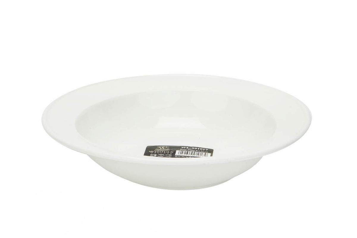 Wilmax Fine Porcelain Soup Plate 9" | 23 Cm  20 Oz | 585 Ml SKU: WL-991017/A