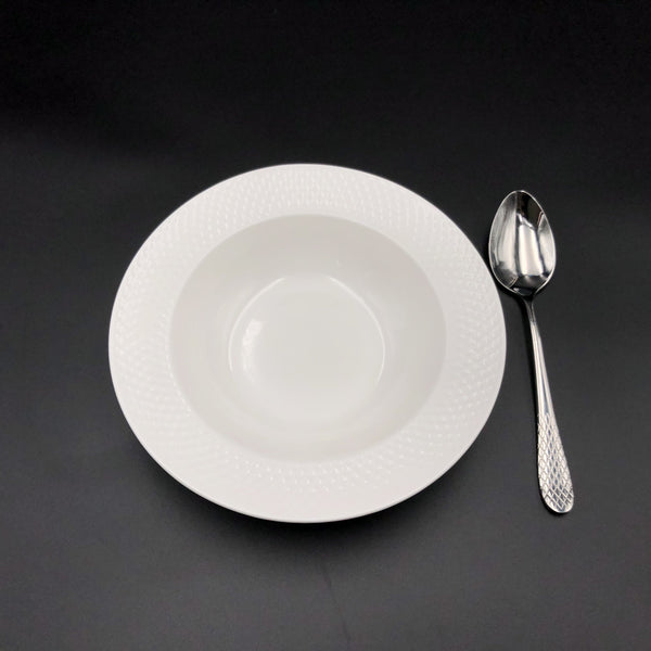 Wilmax Fine Julia Porcelain Deep Plate Dinnerware Set For 6 SKU: WL-555026