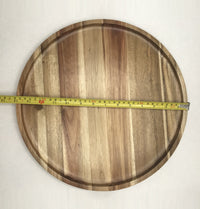ZavisGreen Acacia round Plate / Platter 16" Diameter SKU: ZG-660016