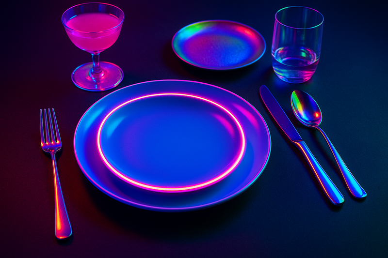 Tables That Pop: Why Neon & Iridescent Dinnerware Are Instagram Gold