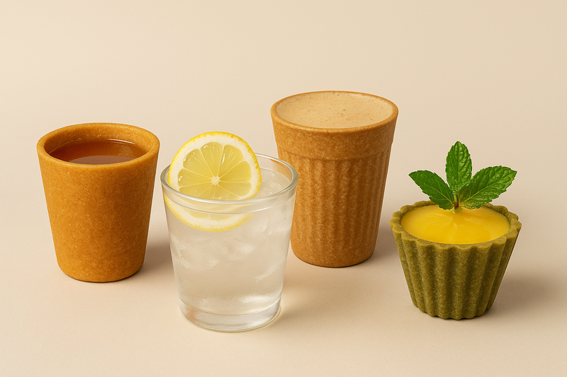 Plastic-Free Sips: The Revolution of Edible Cups &amp; Compostable Glassware