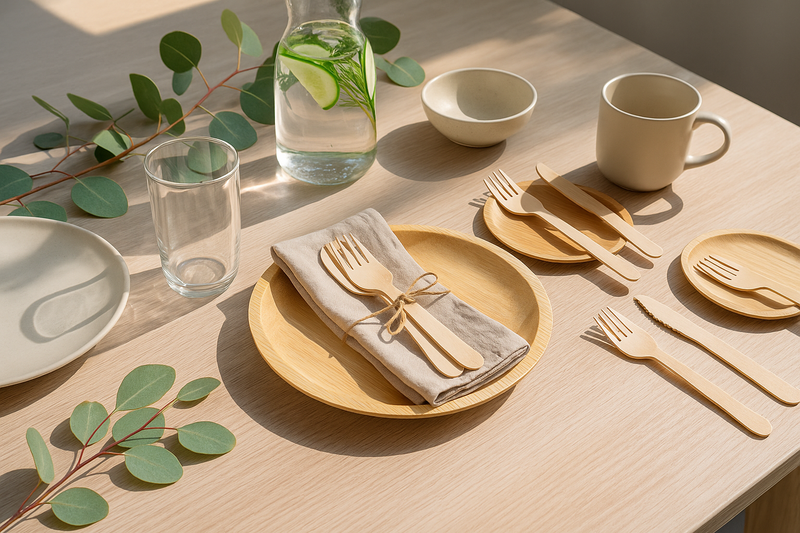 🌿 Eco-Friendly Tableware: The Rise of Bamboo, Biodegradables & Sustainability in Dining