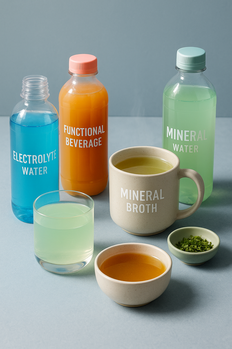The Hydration Trend: Electrolyte Waters, Mineral Broths & Functional Beverages