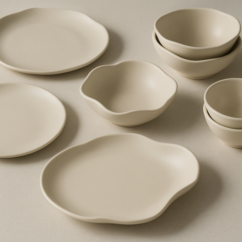 Soft Geometry: Curved Plates  Wave-Shaped Bowls Steering Modern Design