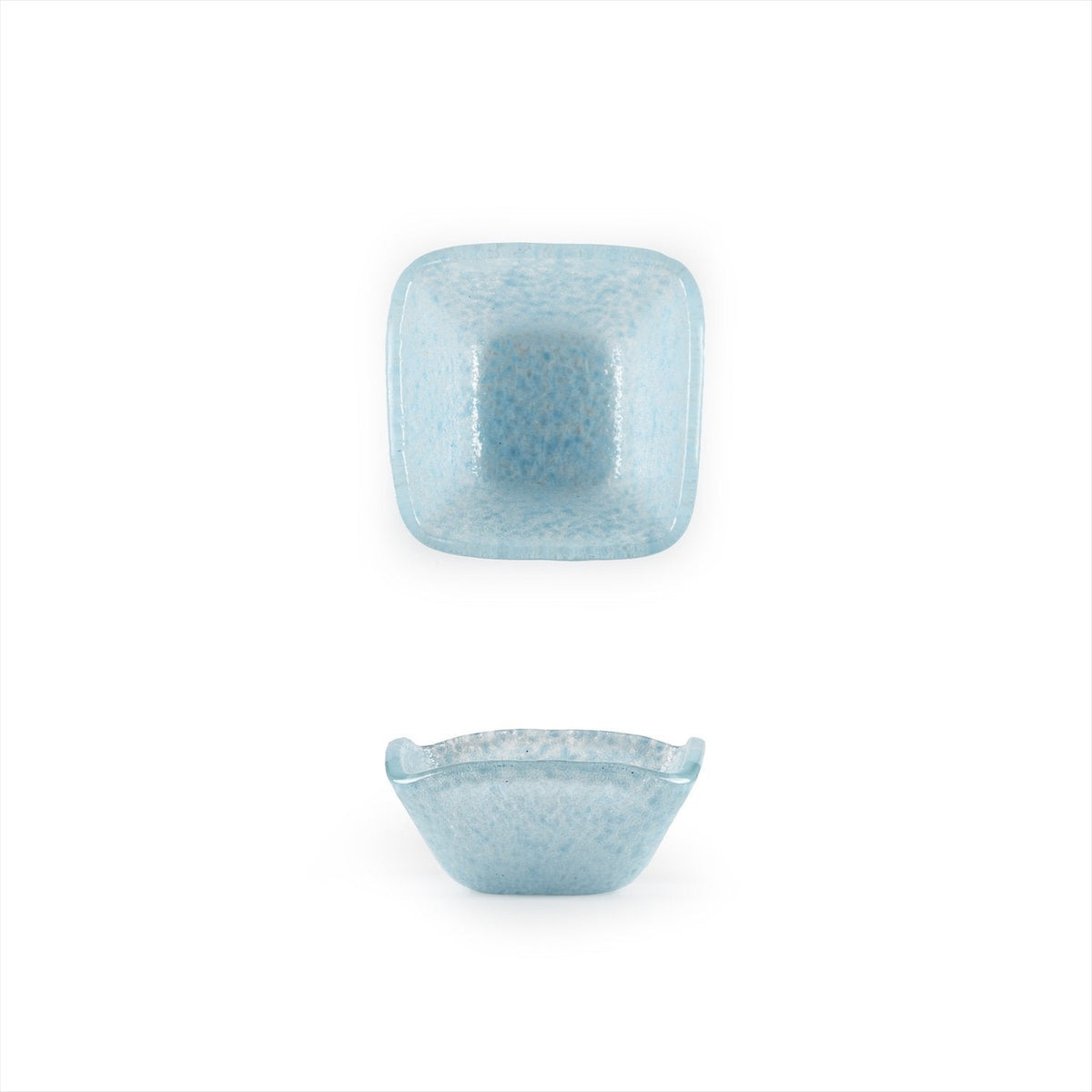 Turgla Fusion Glass 2.25" x 2.25" x h:1.5" 2 oz. Square Blue Glass Ram SKU: 02-047-06BBL