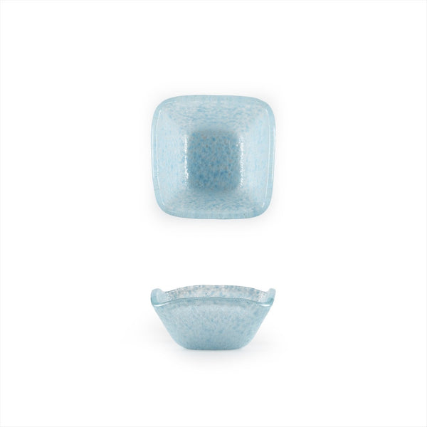 Turgla Fusion Glass 2.25" x 2.25" x h:1.5" 2 oz. Square Blue Glass Ram SKU: 02-047-06BBL