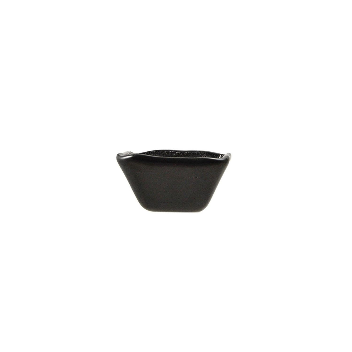Turgla Fusion Glass 2.25" x 2.25" x h:1.5" 2 oz. Square Black Glass Ra SKU: 02-047-06BLK