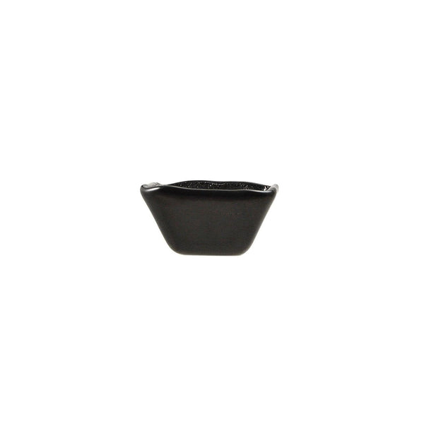 Turgla Fusion Glass 2.25" x 2.25" x h:1.5" 2 oz. Square Black Glass Ra SKU: 02-047-06BLK