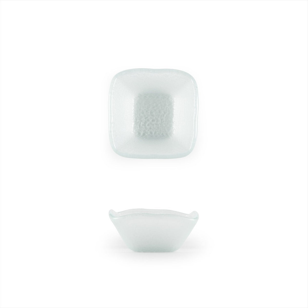 Turgla Fusion Glass 2.25" x 2.25" x h:1.5" 2 oz. Square Frosted Glass SKU: 02-047-06FRS