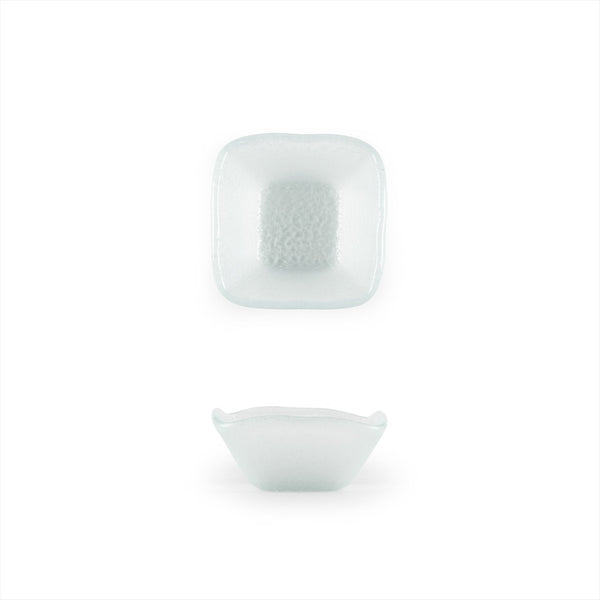 Turgla Fusion Glass 2.25" x 2.25" x h:1.5" 2 oz. Square Frosted Glass SKU: 02-047-06FRS
