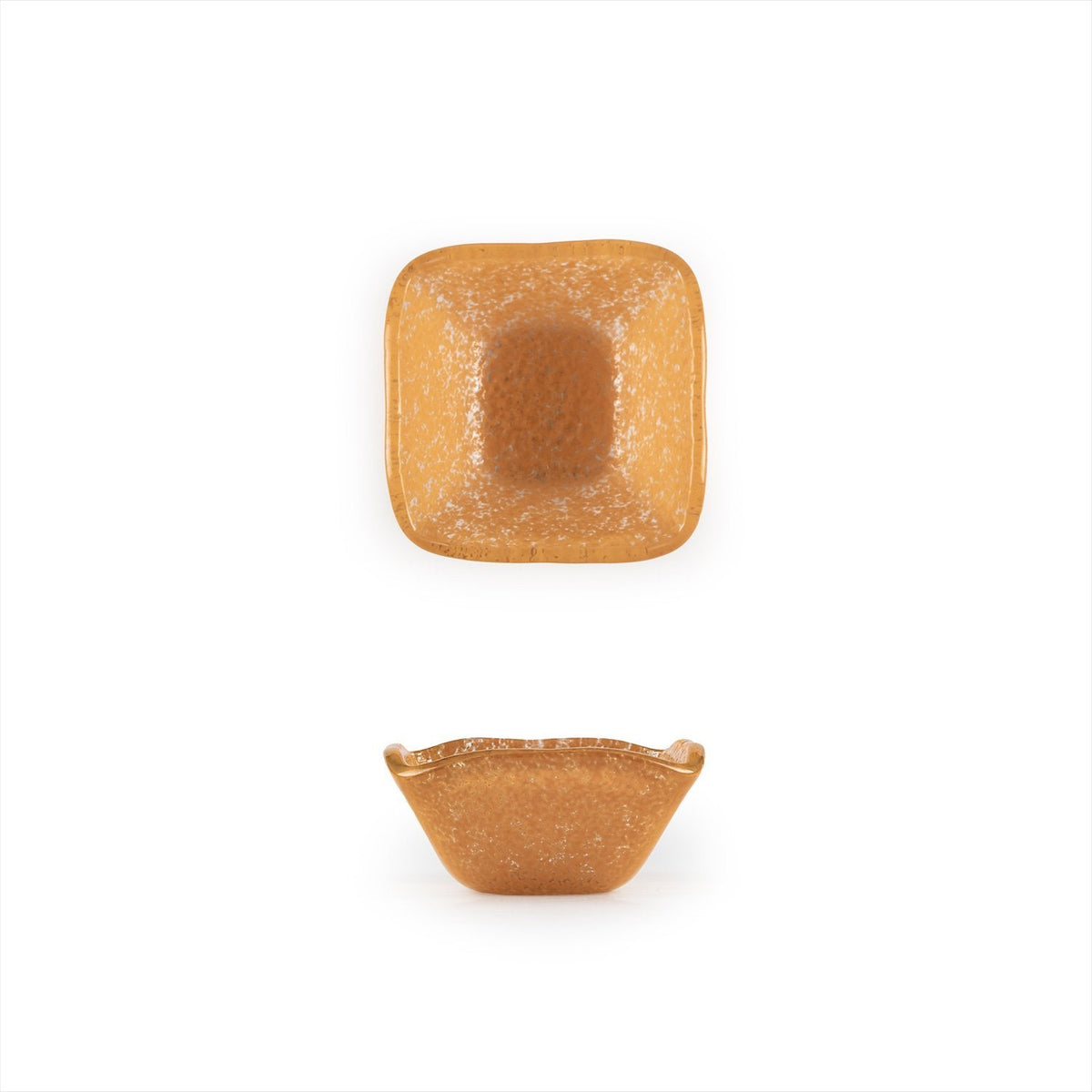 Turgla Fusion Glass 2.25" x 2.25" x h:1.5" 2 oz. Square Orange Glass R SKU: 02-047-06ORG