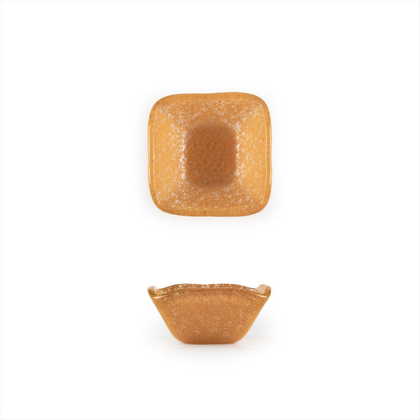 Turgla Fusion Glass 2.25" x 2.25" x h:1.5" 2 oz. Square Orange Glass R SKU: 02-047-06ORG
