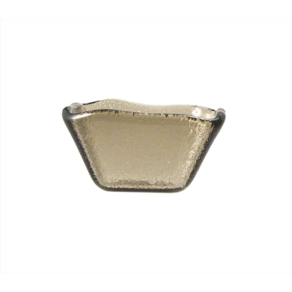 Turgla Fusion Glass 2.25" x 2.25" x h:1.5" 2 oz. Square Transparent Br SKU: 02-047-06TBRW
