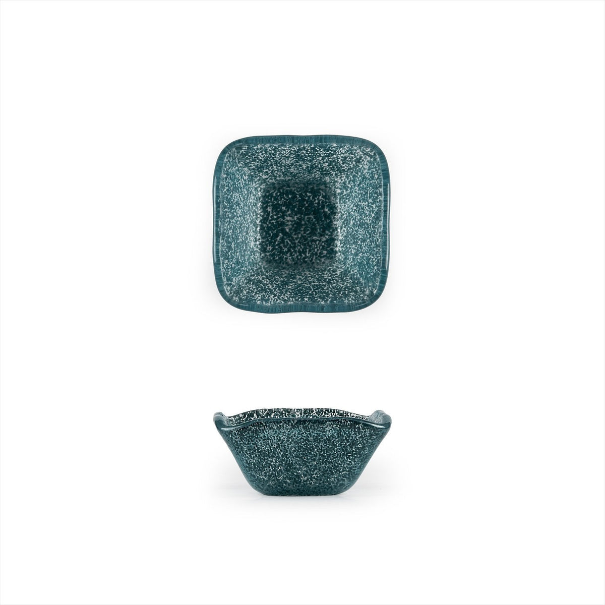 Turgla Fusion Glass 2.25" x 2.25" x h:1.5" 2 oz. Square Blue Glass Ram SKU: 02-047-06TRQ