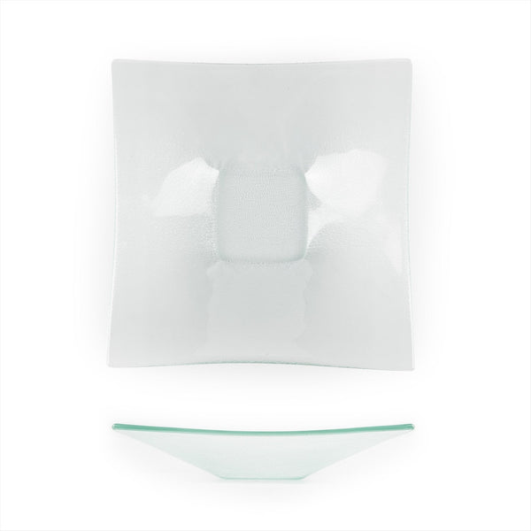 Turgla Fusion Glass 10.75" x 0.5" x h:1.5" 1 oz. Square Clear Glass De SKU: 02-329-27CLR