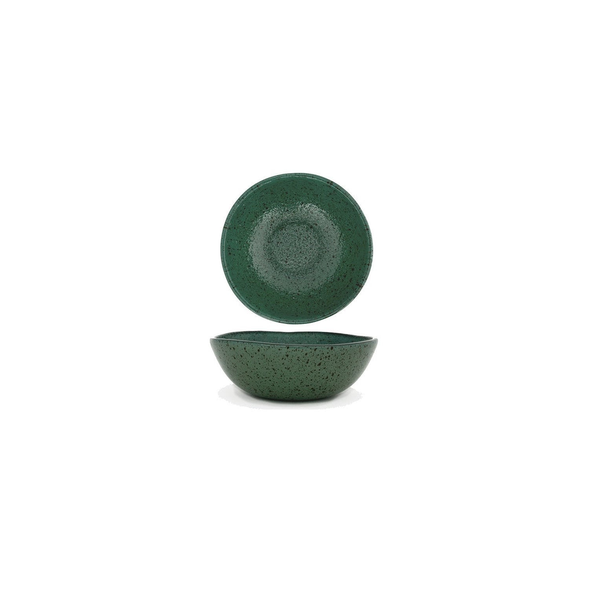 Turgla Fusion Glass dia.5.5" h:2" 14 oz. Round Agave Glass Bowl SKU: 04-019-14AGVS