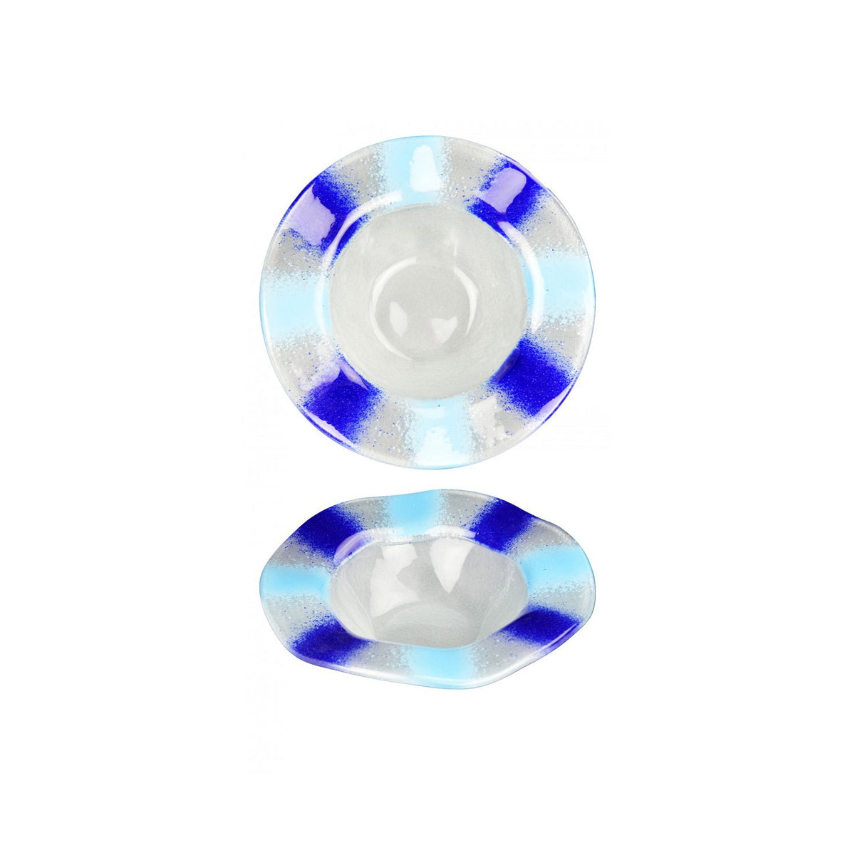 Turgla Fusion Glass dia.10.5" h:4" 24 oz. Round Frosted Glass Bowl SKU: 04-026-27FRS