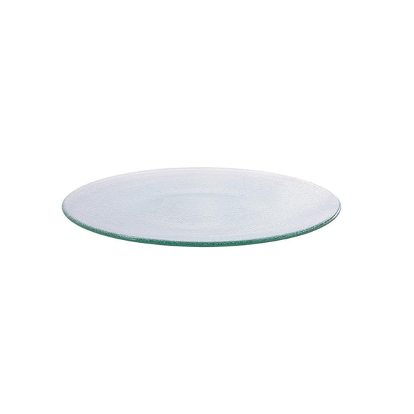 Turgla Fusion Glass dia.9" Round Clear Glass Plate SKU: 04-200-23CLR