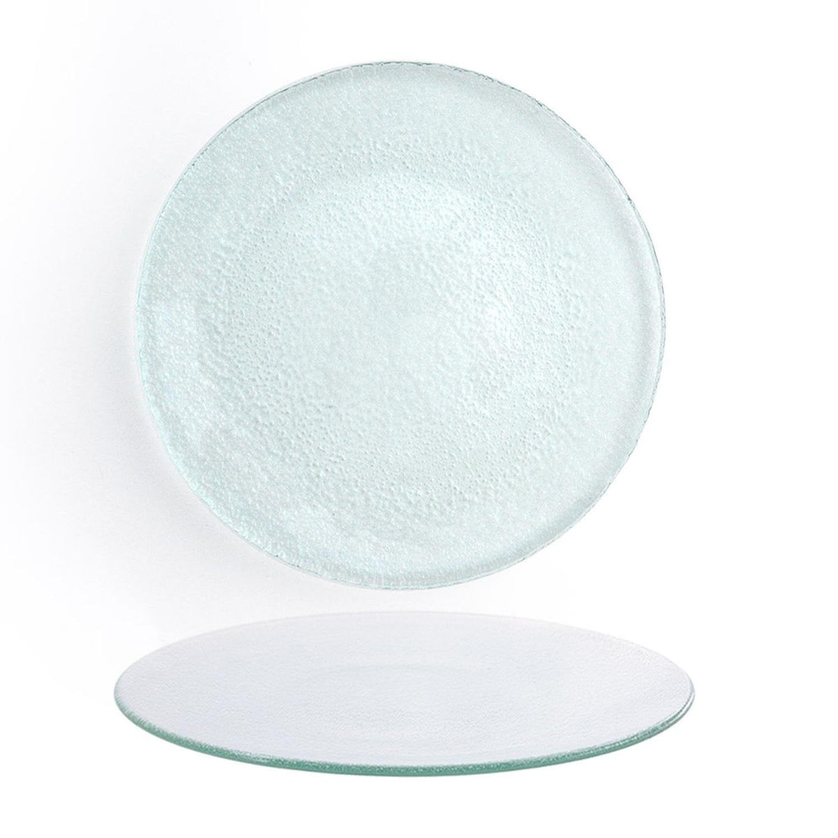 Turgla Fusion Glass dia.10.75" Round Clear Glass Plate SKU: 04-200-28CLR