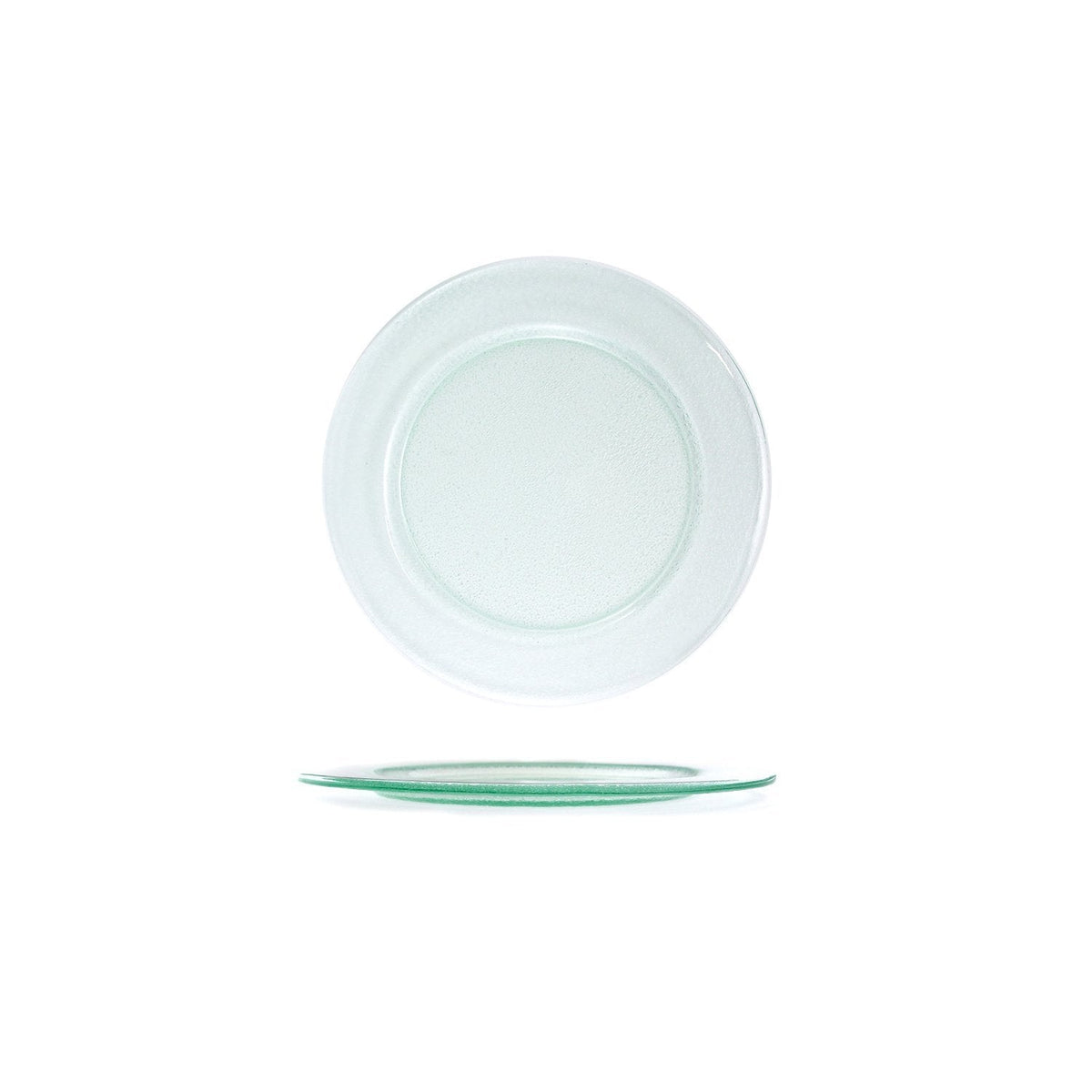 Turgla Fusion Glass dia.7.75" Round Clear Glass Plate SKU: 04-340-20CLR