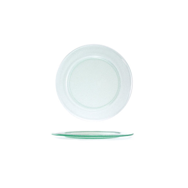 Turgla Fusion Glass dia.7.75" Round Clear Glass Plate SKU: 04-340-20CLR