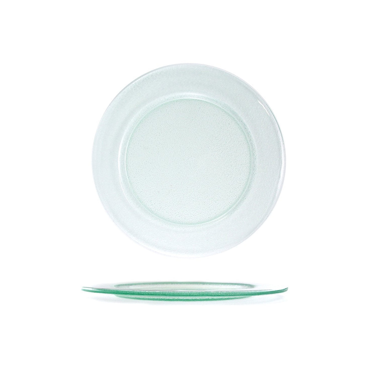 Turgla Fusion Glass dia.9" Round Clear Glass Plate SKU: 04-340-23CLR
