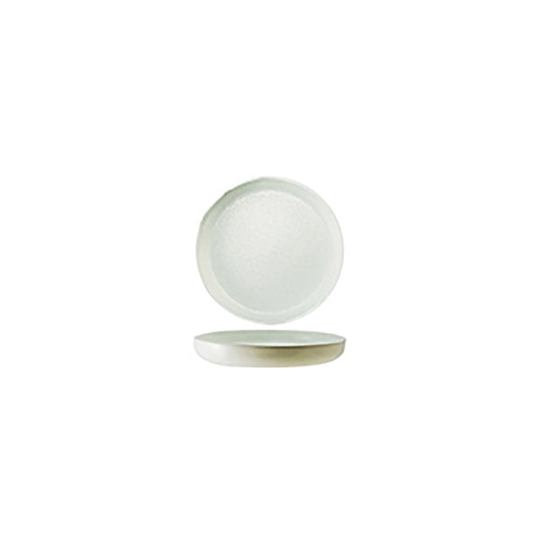 Turgla Fusion Glass dia.9.5" Round White Glass Plate SKU: 04-385-24SLT